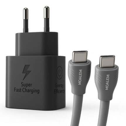 شارژر دیواری 25 وات معلم نوین مدل Galaxy A26 به همراه کابل USB-C