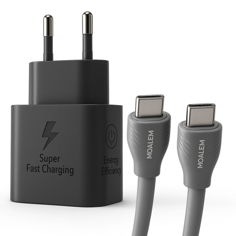 شارژر دیواری 25 وات معلم نوین مدل Galaxy A26 به همراه کابل USB-C