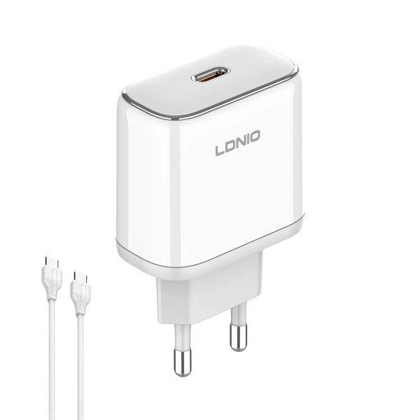 شارژر دیواری 45 وات الدینیو مدل Q1415 به همراه کابل USB-C شارژر دیواری 45 وات الدینیو مدل Q1415 به همراه کابل USB-C