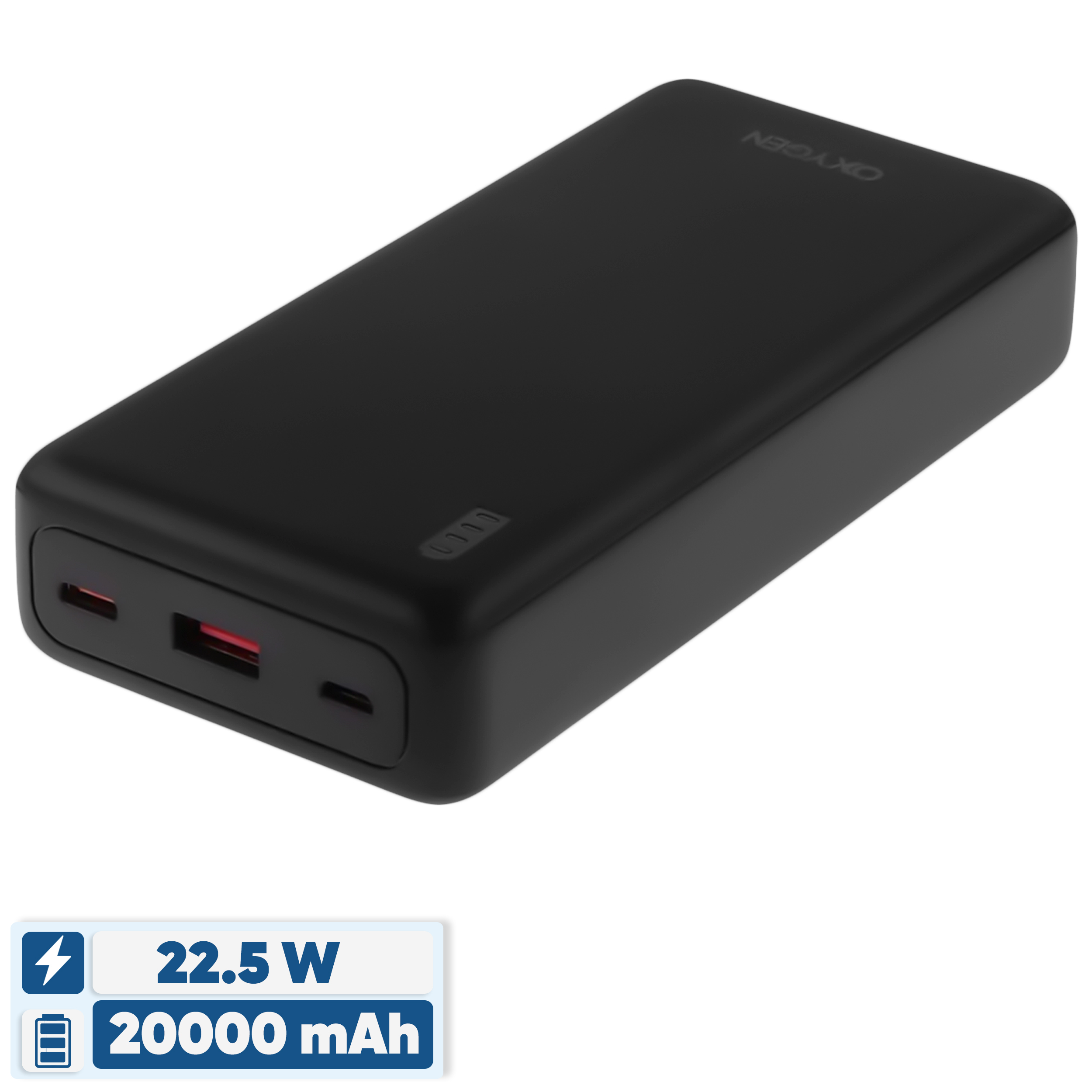 پاوربانک 22.5 وات اکسیژن مدل OX-70 ظرفیت 20000 میلیآمپر ساعت پاوربانک 22.5 وات اکسیژن مدل OX-70 ظرفیت 20000 میلیآمپر ساعت